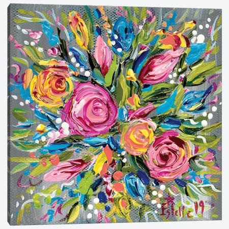 Spring Bouquet Canvas Print #ESG35} by Estelle Grengs Canvas Print
