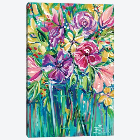 Fresh Flowers Canvas Print #ESG38} by Estelle Grengs Canvas Wall Art