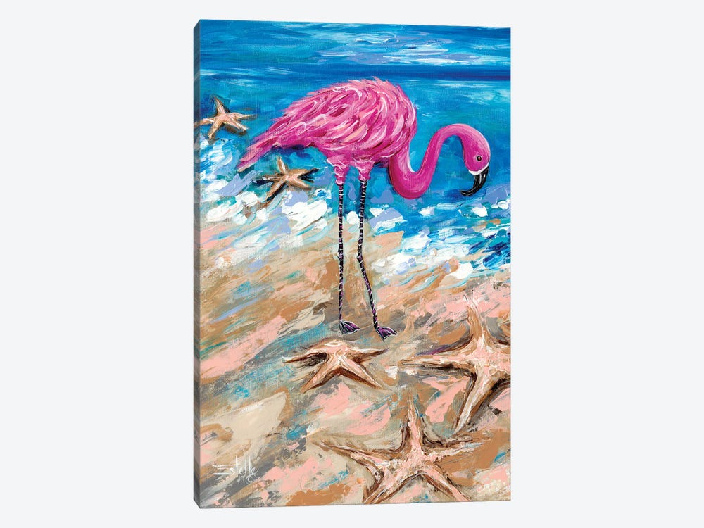 Flamingo of Bonaire by Estelle Grengs 1-piece Art Print
