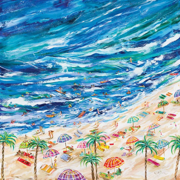A Day At The Beach by Estelle Grengs wall art