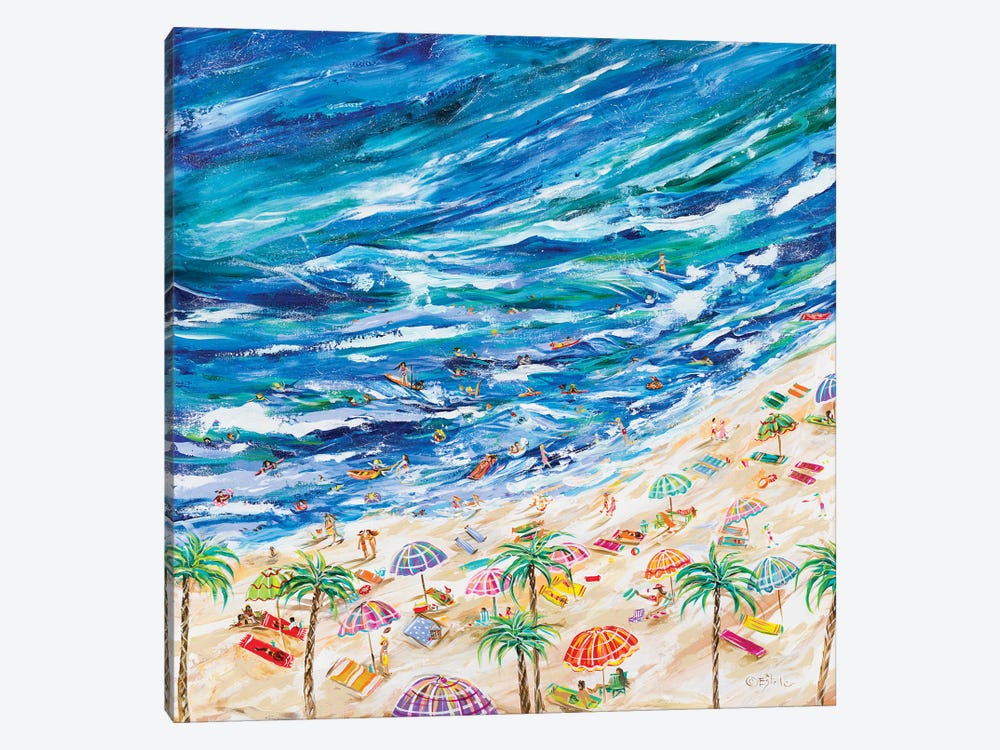 A Day At The Beach by Estelle Grengs 1-piece Canvas Art