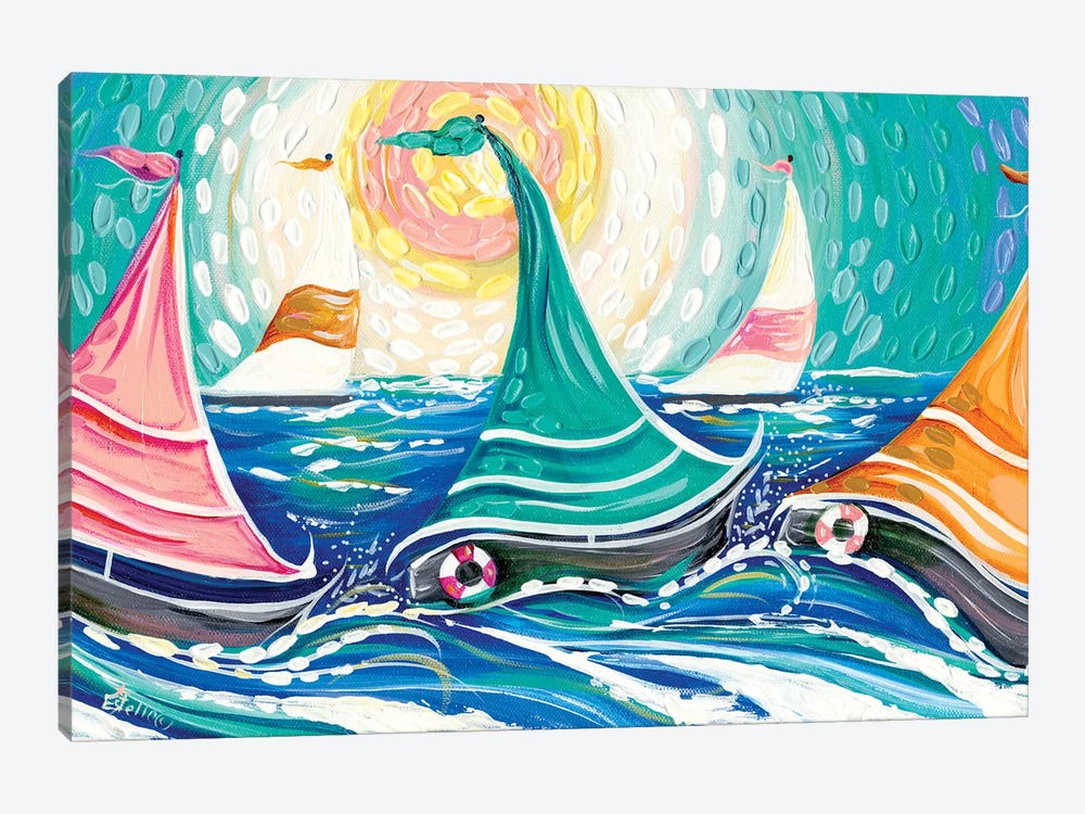 Sailing II by Estelle Grengs 1-piece Canvas Print