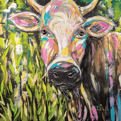 Full Of Bull by Estelle Grengs art print