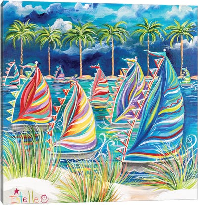 Come Sail Away Canvas Art Print - Beach Décor