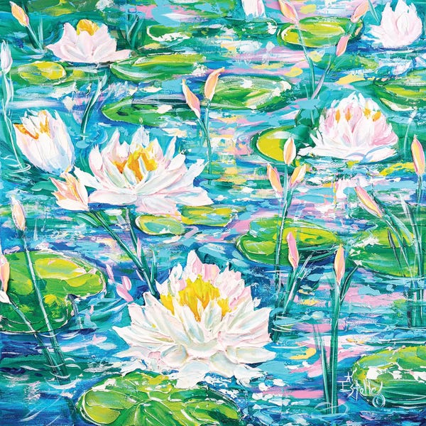 Water Lilies Collection: Water Lilies Afloat by Estelle Grengs
