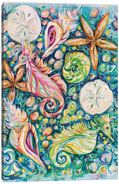 Conchology Canvas Art Print - Starfish Art