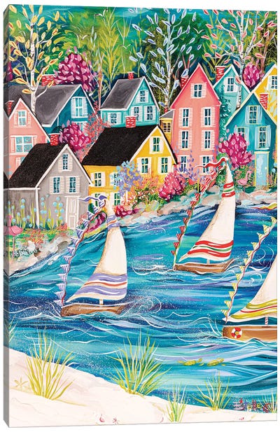 Coastal Life Canvas Art Print - Best Selling Paper