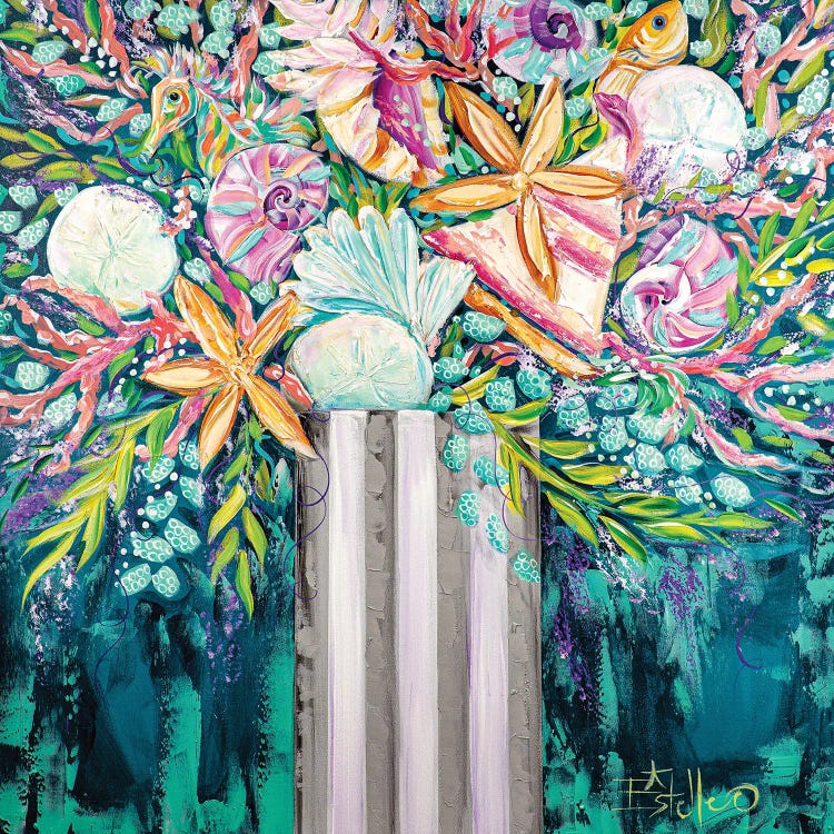 Coastal Bouquet by Estelle Grengs wall art