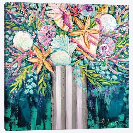 Coastal Bouquet Canvas Print #ESG58} by Estelle Grengs Canvas Artwork