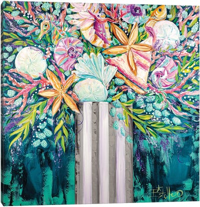 Coastal Bouquet Canvas Art Print - Estelle Grengs