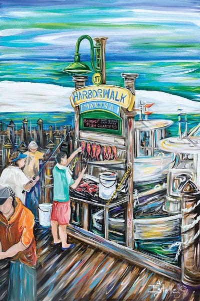 Catch of the Day by Estelle Grengs metal wall art