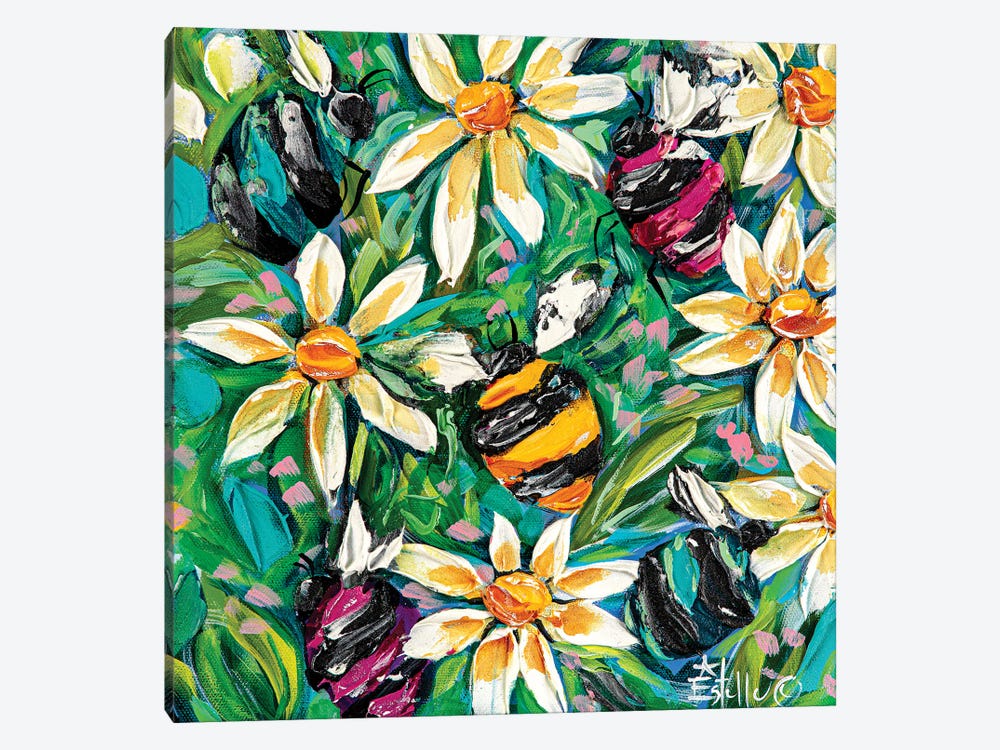 Bumbling Around by Estelle Grengs 1-piece Canvas Print