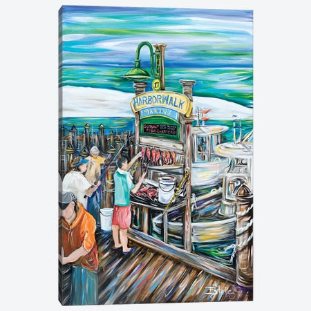 Catch of the Day Canvas Print #ESG6} by Estelle Grengs Canvas Art