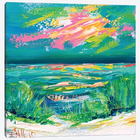 Colorful Coast Canvas Print #ESG70} by Estelle Grengs Canvas Artwork
