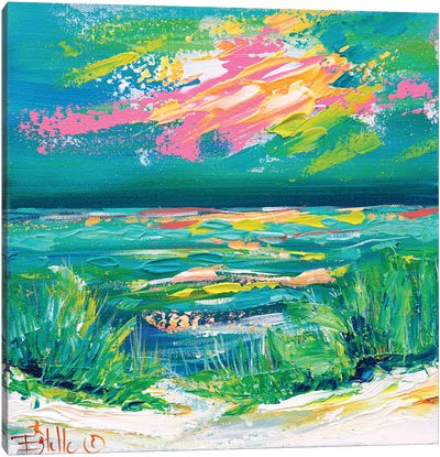 Colorful Coast Canvas Art Print - On Island Time