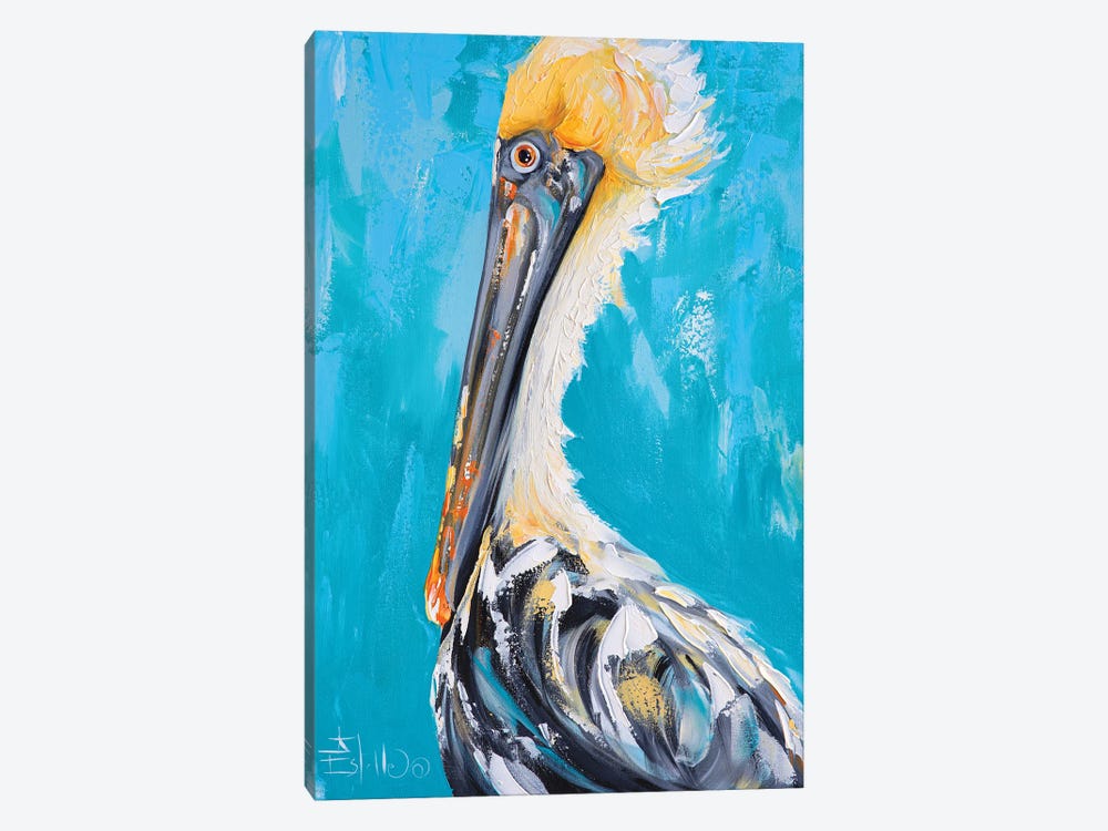 Posh Pelican by Estelle Grengs 1-piece Canvas Art Print