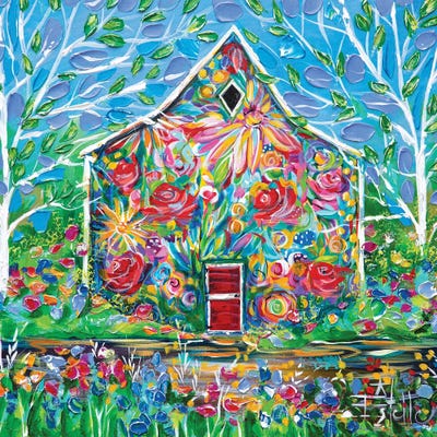 Inside Out House by Estelle Grengs metal wall art