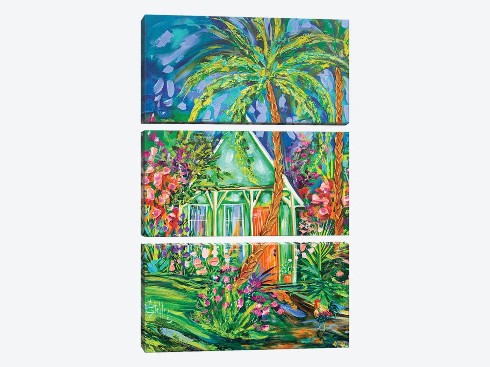 Conch House by Estelle Grengs 3-piece Canvas Art