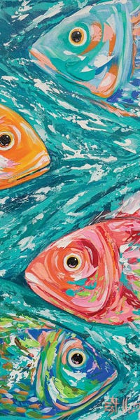 Large Art for Bathroom - Canvas Prints: Scuba Swim School by Estelle Grengs