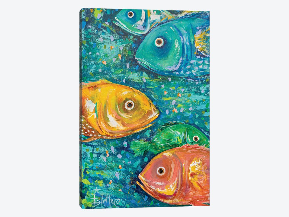 Fish Tales II by Estelle Grengs 1-piece Art Print