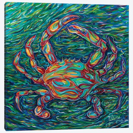 Crab Canvas Print #ESG8} by Estelle Grengs Canvas Art Print