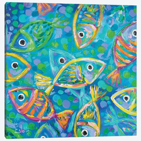 Rolling In The Deep Canvas Print #ESG92} by Estelle Grengs Canvas Wall Art