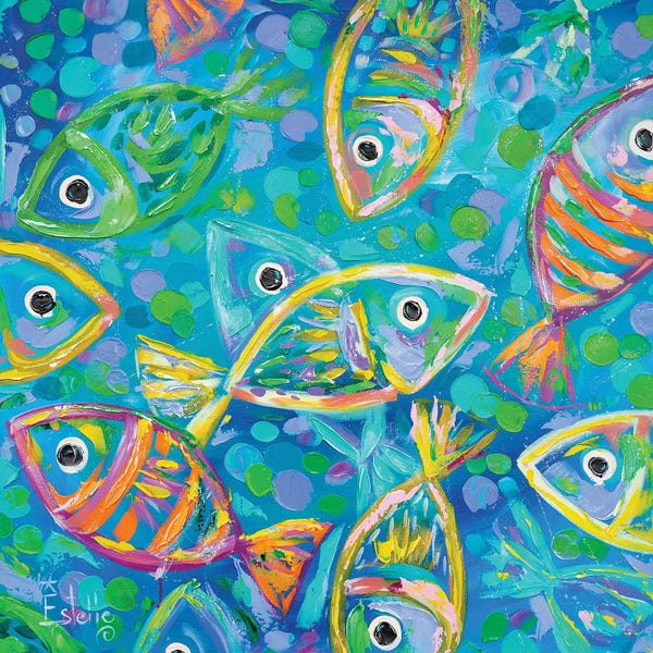 Large Art for Bathroom - Canvas Prints: Rolling In The Deep by Estelle Grengs