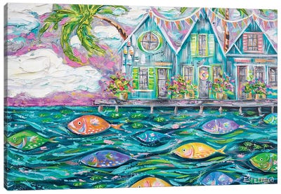 Dock Of The Bay Canvas Art Print - Estelle Grengs