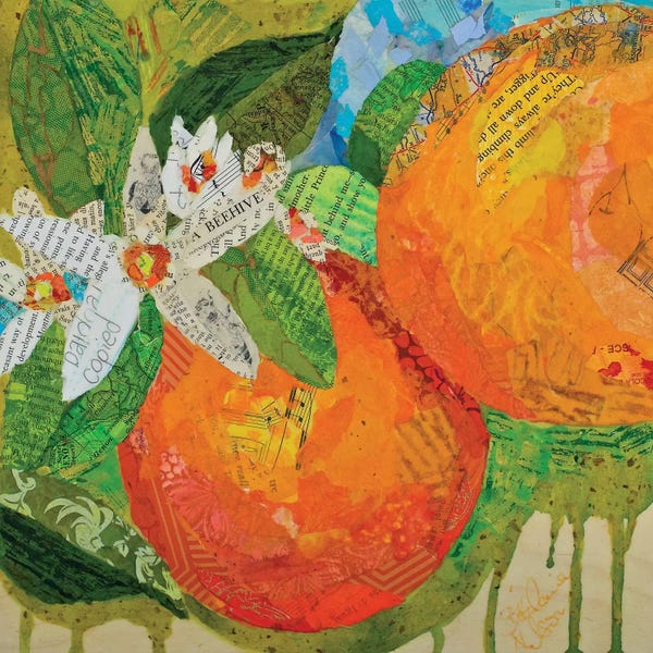 Food & Drink Still Life: Florida Oranges by Elizabeth St. Hilaire