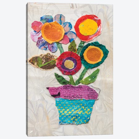Flower Pot I Canvas Print #ESH43} by Elizabeth St. Hilaire Canvas Wall Art