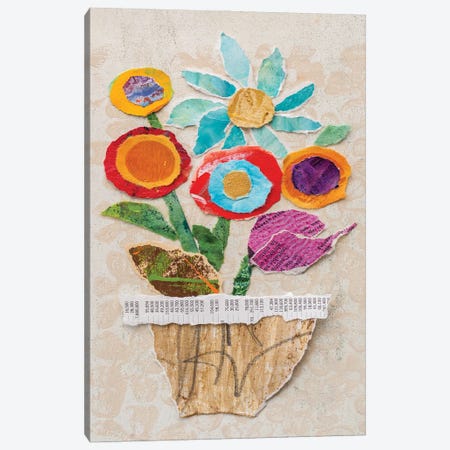 Flower Pot II Canvas Print #ESH44} by Elizabeth St. Hilaire Canvas Print