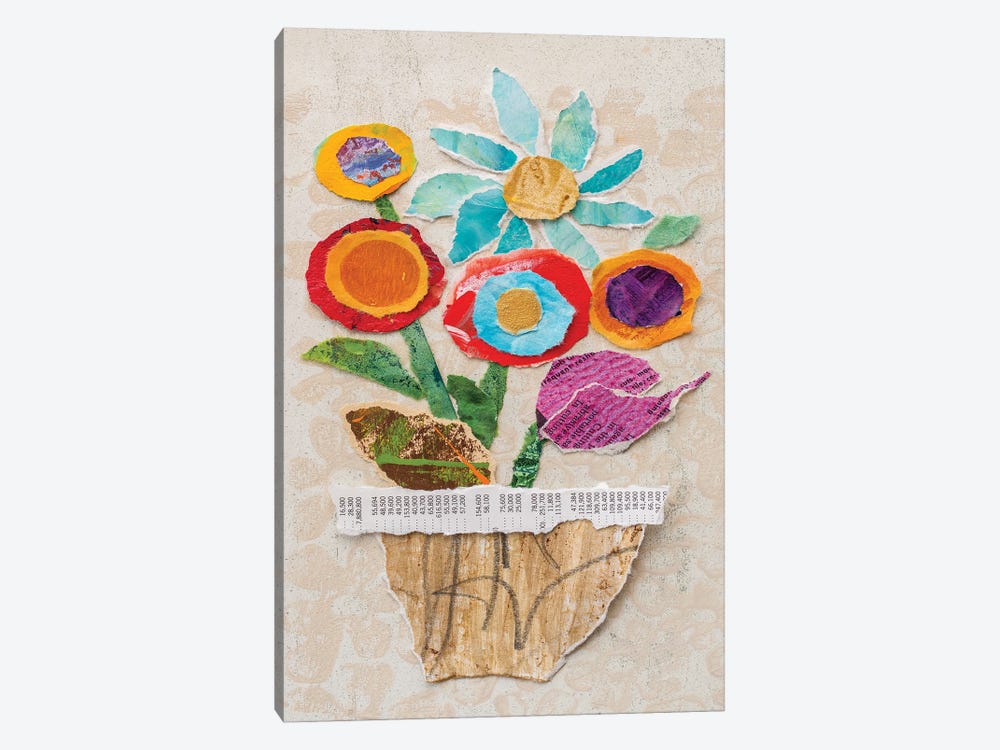 Flower Pot II by Elizabeth St. Hilaire 1-piece Canvas Print