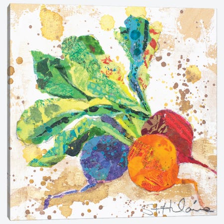Veggie Splash I Canvas Print #ESH55} by Elizabeth St. Hilaire Canvas Artwork