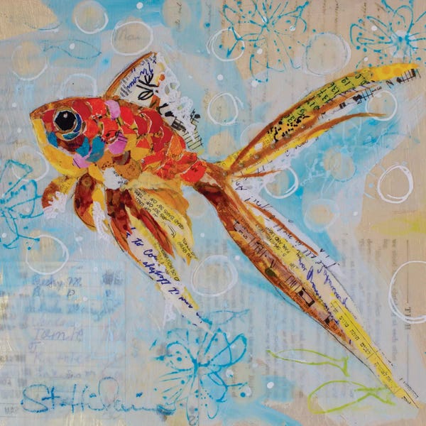 Goldfish: Always Looking Up III by Elizabeth St. Hilaire