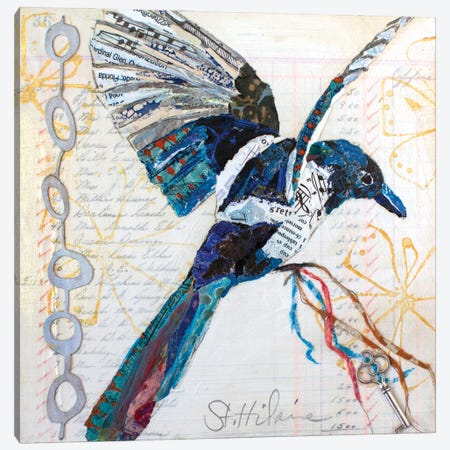 Happy Bird II Canvas Print #ESH70} by Elizabeth St. Hilaire Canvas Print