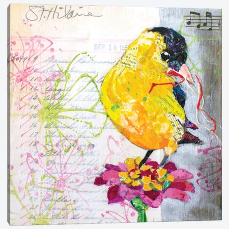 Happy Bird IV Canvas Print #ESH72} by Elizabeth St. Hilaire Canvas Print