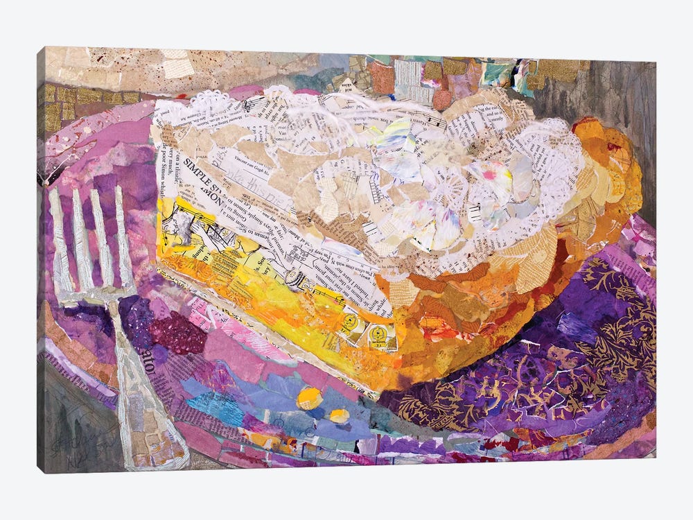 Lemon On Lavender I by Elizabeth St. Hilaire 1-piece Canvas Print