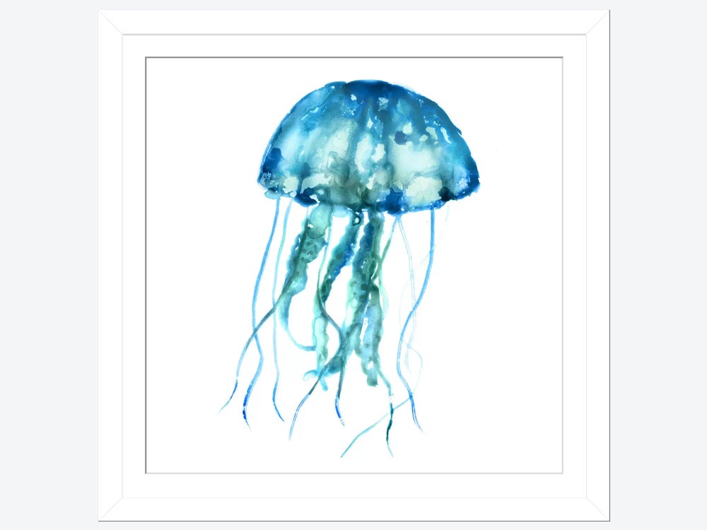 Jellyfish ( Animals > Sea Life > Jellyfish art) - 24x24x1