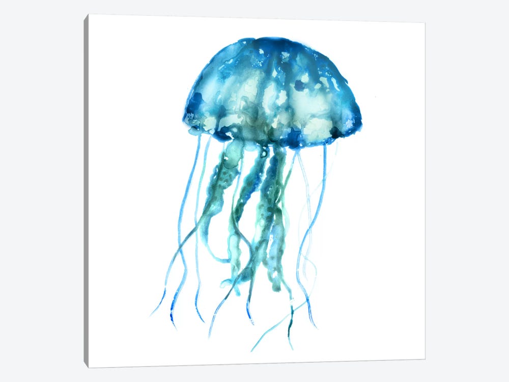 Jelly Fish Watercolor Painting Print Premium Poster High Quality choose sizes 
