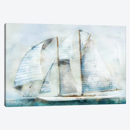 Sailboat Blues II Canvas Print #ESK218} by Edward Selkirk Canvas Wall Art