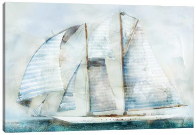 Sailboat Blues II Canvas Art Print - Edward Selkirk