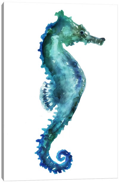 Sea Horse Canvas Art Print - Beach Décor