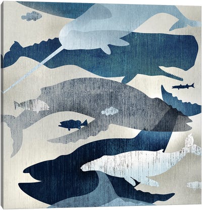 Whale Watching I Canvas Art Print - Edward Selkirk