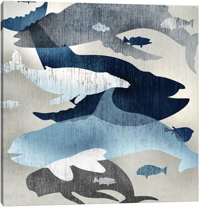 Whale Watching II Canvas Art Print - Edward Selkirk
