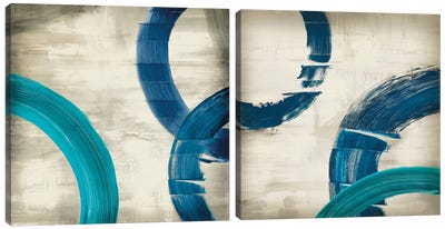 Halcyon Diptych Canvas Art Print - Art Sets | Triptych & Diptych Wall Art