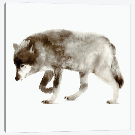 Wolf Canvas Print #ESK303} by Edward Selkirk Canvas Art