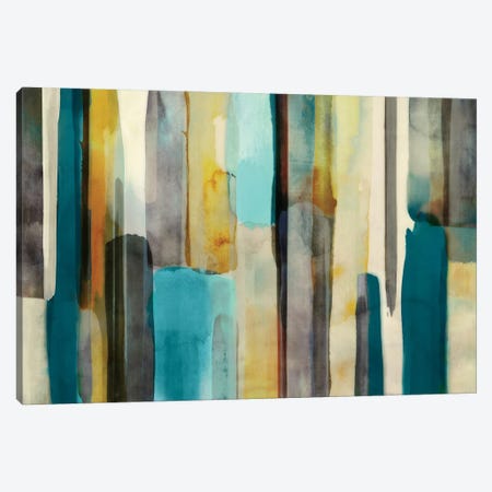 Woven In Teal Canvas Print #ESK305} by Edward Selkirk Canvas Art Print