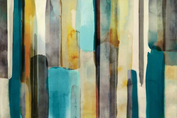 Large Modern Art - Canvas Prints: Woven In Teal by Edward Selkirk