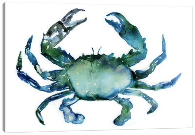 Crab Canvas Art Print - Sea Life Art