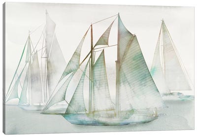 Glide I Canvas Art Print - Sailboat Art